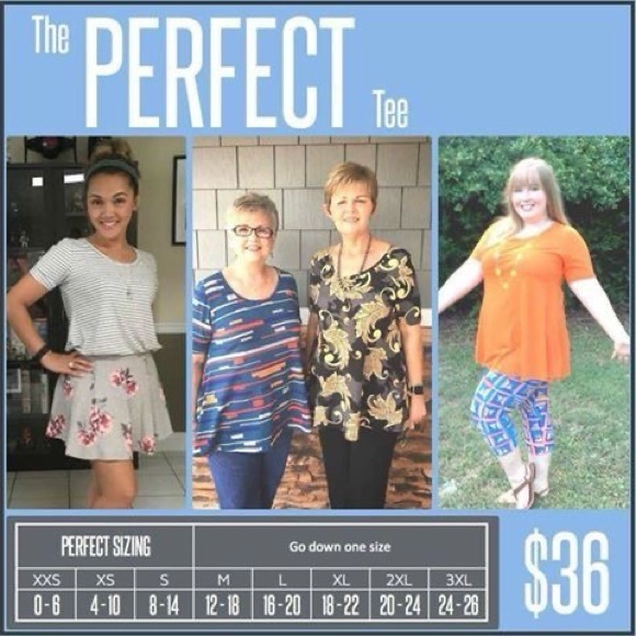 EUC LuLaRoe Perfect Tee. Large. - Picture 4 of 4